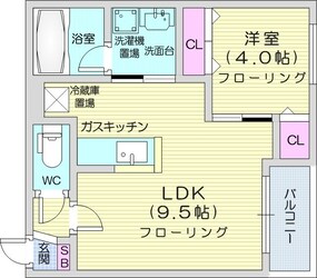 西１８丁目駅 徒歩1分 1階の物件間取画像